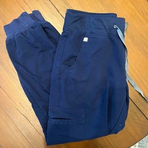 FIGS Navy Zamora Scrub Pants
